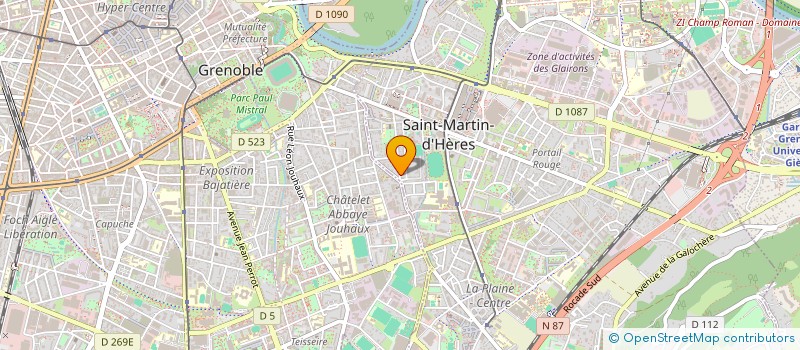 localisation de l'entreprise M ET A  SAINT-MARTIN-D'HERES