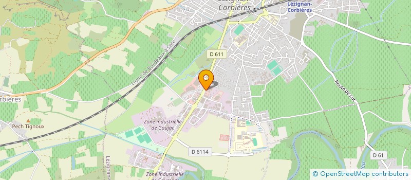 localisation de l'entreprise M ET B ASSOCIES à LEZIGNAN-CORBIERES