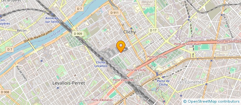 localisation de l'entreprise M ET BATIMENT à CLICHY