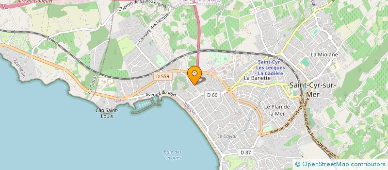 localisation de l'entreprise M ET C à SAINT-CYR-SUR-MER