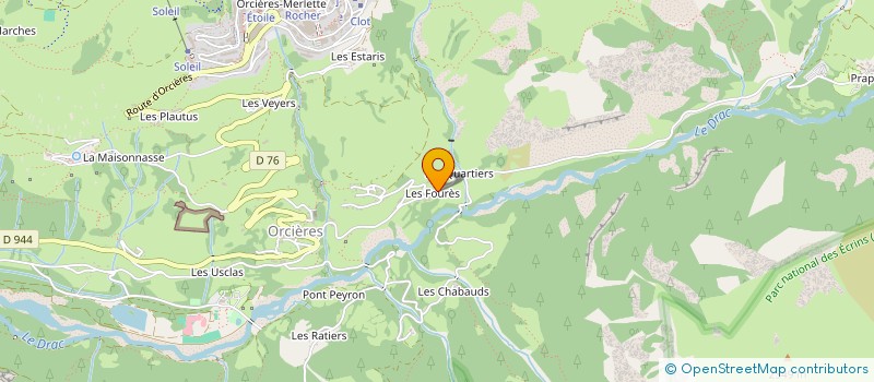 localisation de l'entreprise M ET CO RESTAURATION à ORCIERES