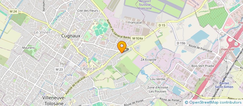 localisation de l'entreprise M ET COMPAGNIE  CUGNAUX