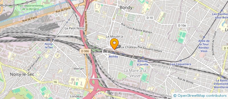 localisation de l'entreprise M ET E ALIMENTATION GENERALE ET EXOTIQUE à BONDY