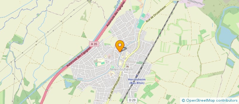 localisation de l'entreprise M ET F  HERRLISHEIM