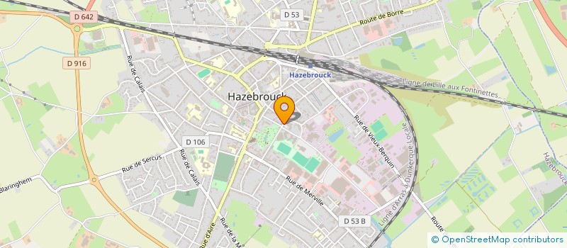 localisation de l'entreprise M ET F CONCEPT INDUSTRIE à HAZEBROUCK