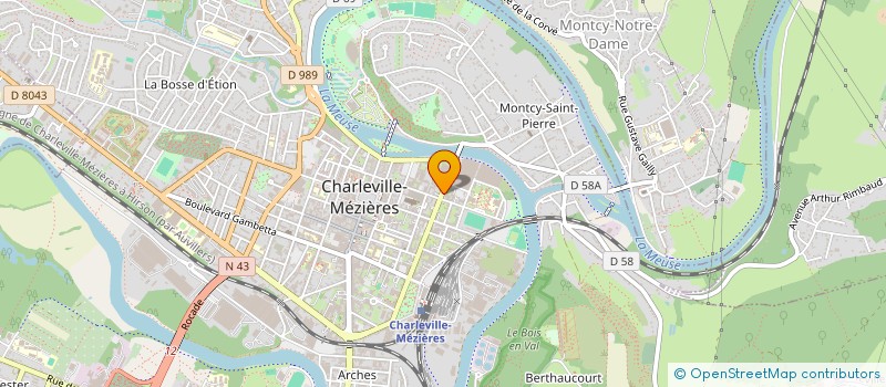 localisation de l'entreprise M ET F DEVELOPPEMENT à CHARLEVILLE-MEZIERES