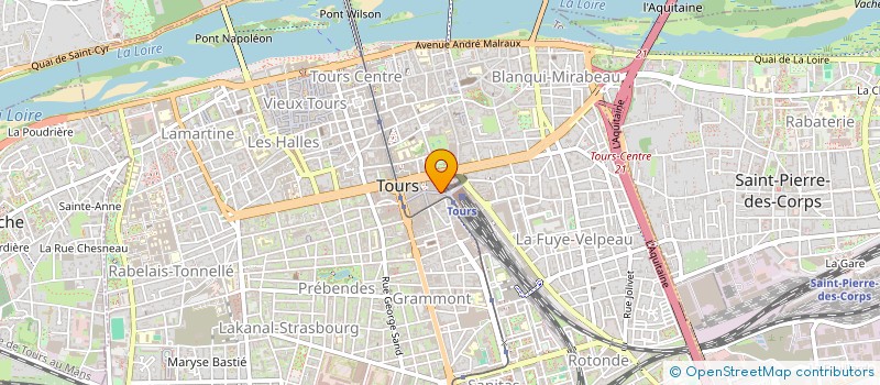 localisation de l'entreprise M ET H à TOURS