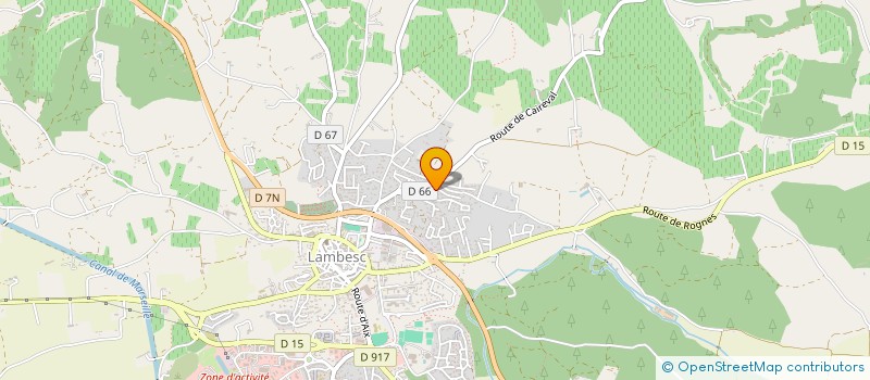 localisation de l'entreprise M ET H CONSULTING à LAMBESC