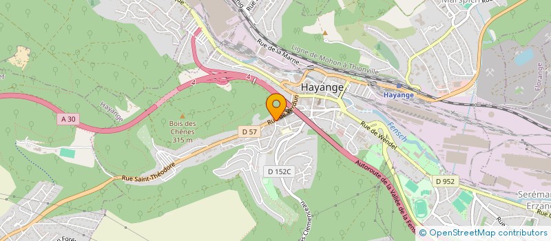 localisation de l'entreprise M ET H FERMETURES  HAYANGE