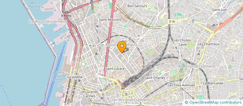 localisation de l'entreprise M. ET H. PARTNERS  MARSEILLE