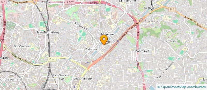localisation de l'entreprise M ET J à MARSEILLE
