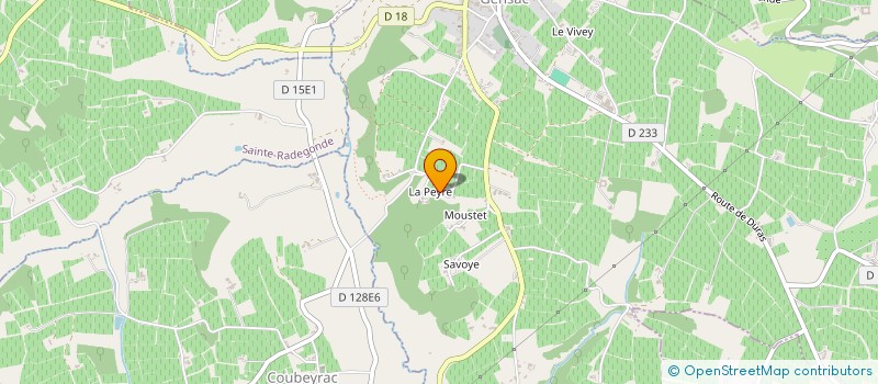 localisation de l'entreprise M ET M  GENSAC