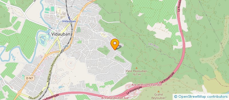 localisation de l'entreprise M ET M  VIDAUBAN