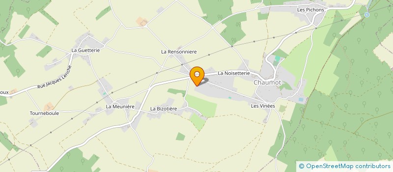localisation de l'entreprise M ET M à CHAUMOT