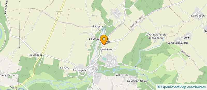 localisation de l'entreprise M ET M à LIZANT