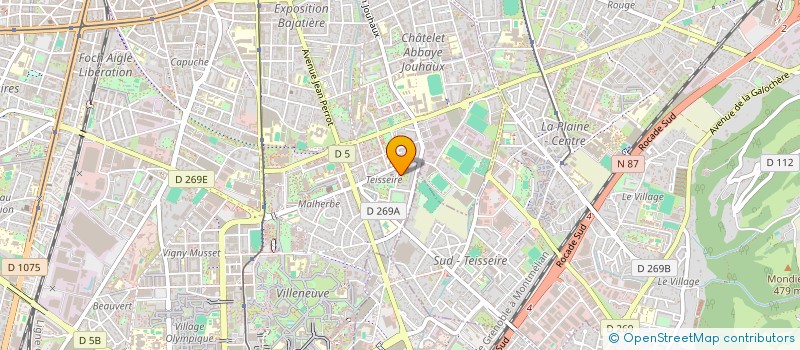 localisation de l'entreprise M ET M  GRENOBLE