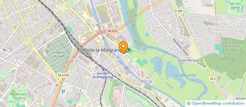 localisation de l'entreprise M ET M  JARVILLE-LA-MALGRANGE