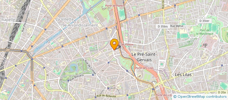 localisation de l'entreprise M ET M  PARIS