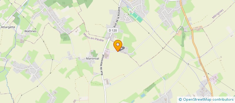 localisation de l'entreprise M ET M  MONS-EN-PEVELE