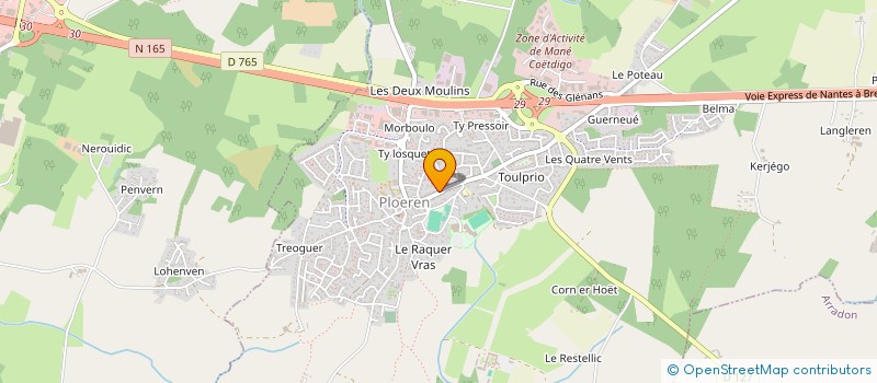 localisation de l'entreprise M ET M  PLOEREN