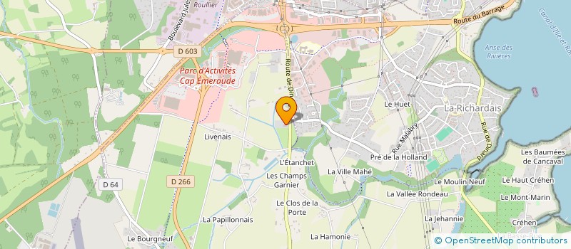 localisation de l'entreprise M ET M CO  PLEURTUIT