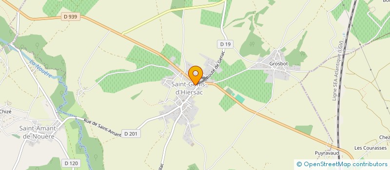 localisation de l'entreprise M ET M CONSTRUCTION ET RENOVATION DU BATIMENT à SAINT-GENIS-D'HIERSAC