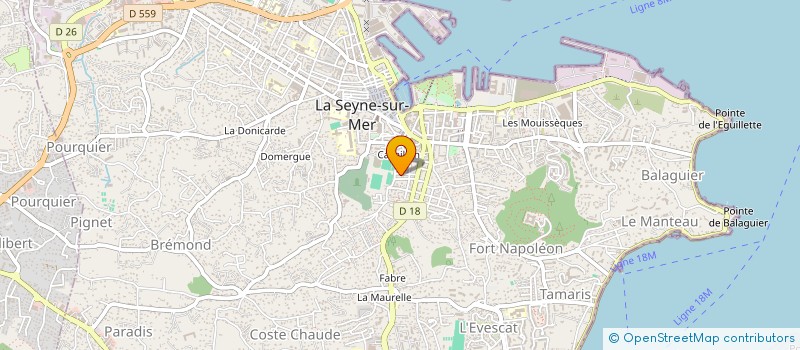 localisation de l'entreprise M ET M CONSTRUCTIONS à LA SEYNE-SUR-MER