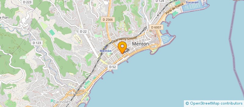 localisation de l'entreprise M ET M CONSULTANTS  MENTON