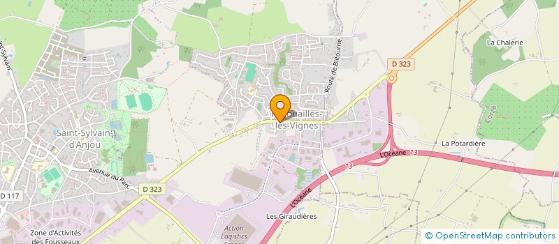 localisation de l'entreprise M ET M IMMO  VERRIERES-EN-ANJOU