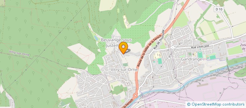 localisation de l'entreprise M ET M MACONNERIE MENICONI  VITRY-SUR-ORNE