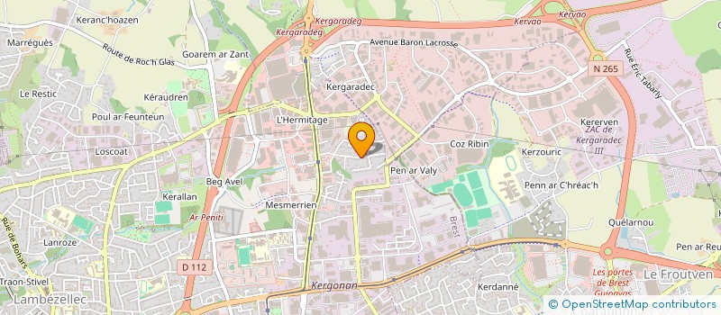 localisation de l'entreprise M ET M PLAQUISTE à BREST