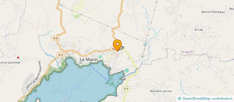 localisation de l'entreprise M ET M REMORQUAGE SAS  LE MARIN