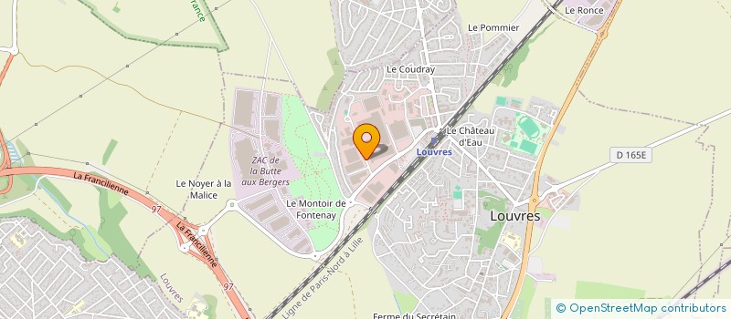 localisation de l'entreprise M ET M TRANS à LOUVRES