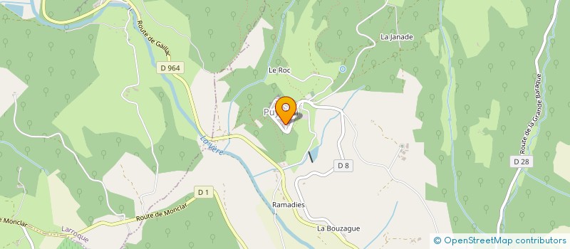 localisation de l'entreprise M ET MME ALEXANDER DAVID à PUYCELSI