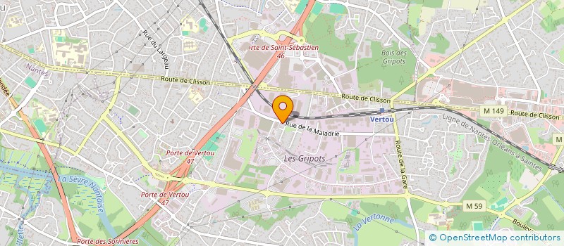 localisation de l'entreprise M ET MME AUDRAIN BESNIER  VERTOU