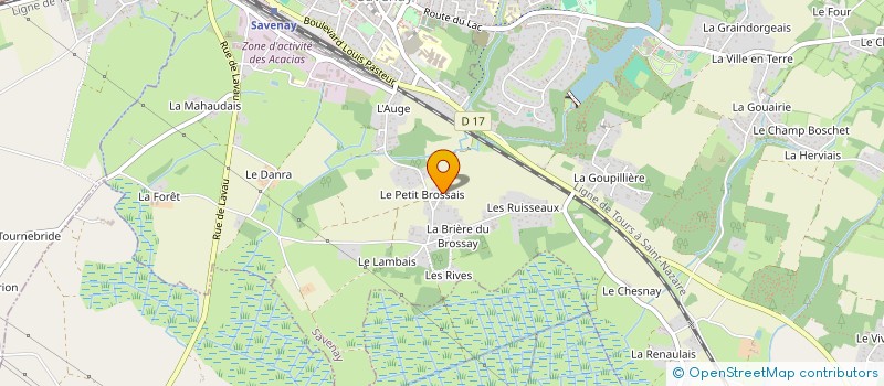 localisation de l'entreprise M. ET MME B.  SAVENAY