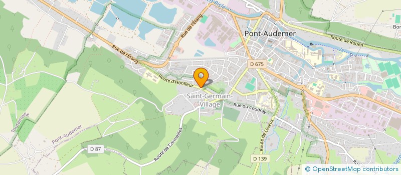 localisation de l'entreprise M ET MME BACHELEY  TOUTAINVILLE