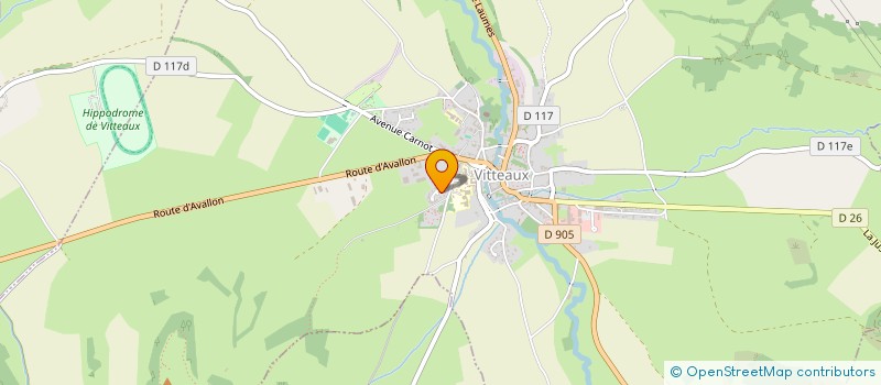 localisation de l'entreprise M ET MME BAUDON JEAN PIERRE  VITTEAUX