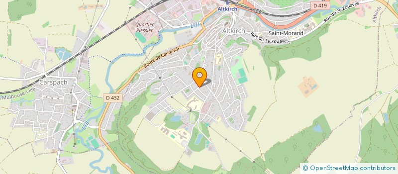 localisation de l'entreprise M ET MME COUTURIER RAYMOND  ALTKIRCH