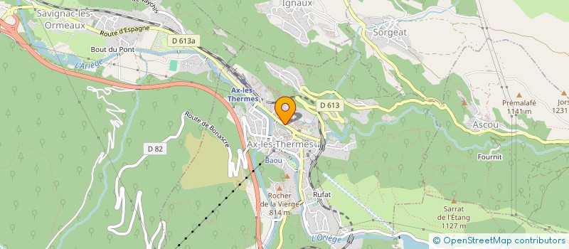 localisation de l'entreprise M ET MME FABRE ERIC à AX-LES-THERMES