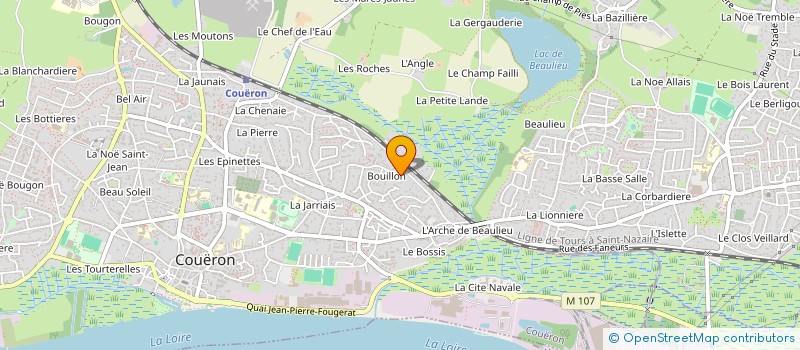 localisation de l'entreprise M ET MME FRESNAIS à COUERON