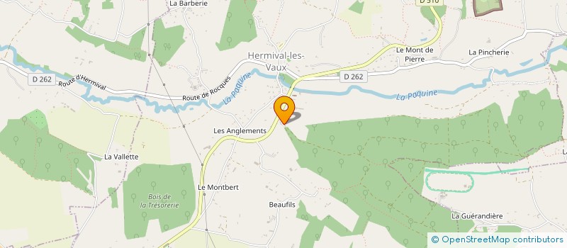 localisation de l'entreprise M. ET MME GUERNON MICHEL  HERMIVAL-LES-VAUX