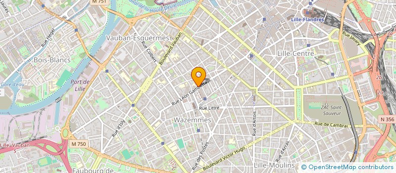 localisation de l'entreprise M ET MME LEDOUX SCHLESSER à LILLE