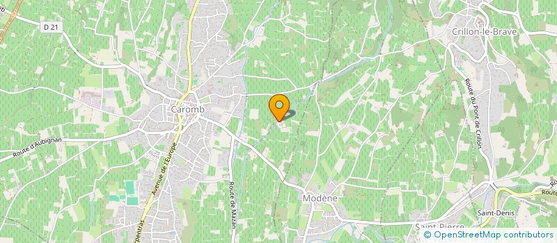 localisation de l'entreprise M ET MME MANSET 84  CAROMB