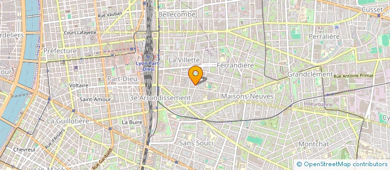 localisation de l'entreprise M ET MME MOUNIER  LYON