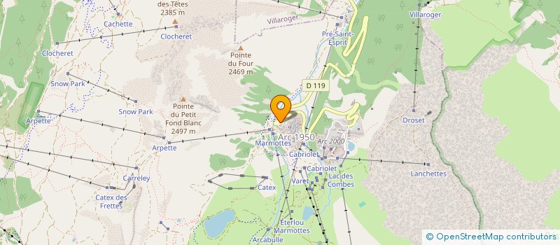 localisation de l'entreprise M ET MME RIDD JONES STUART ET CHANTALL  BOURG-SAINT-MAURICE