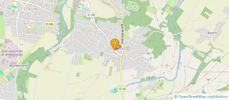 localisation de l'entreprise M ET MME RUIZ  TIGNIEU-JAMEYZIEU