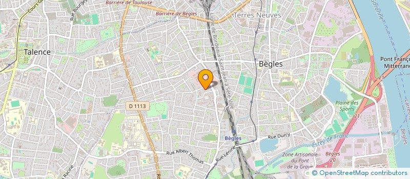 localisation de l'entreprise M ET MME TOUZEAU à BEGLES