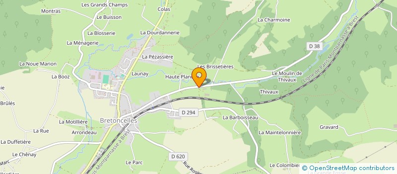 localisation de l'entreprise M. ET MME VIVES THOMAS ET CECILE à BRETONCELLES