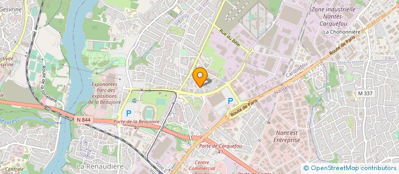 localisation de l'entreprise M ET P à NANTES